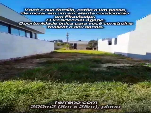 #22 - Terreno em condomínio para Venda em Piracicaba - SP